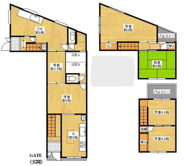 شقة F House 中崎屋 梅田 أوساكا المظهر الخارجي الصورة
